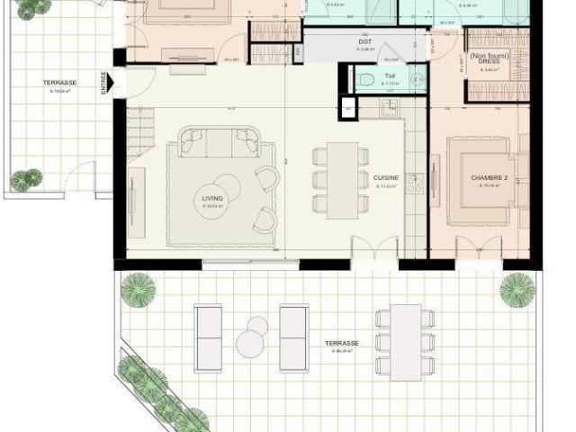 Appartement 4 pièces 122 m²