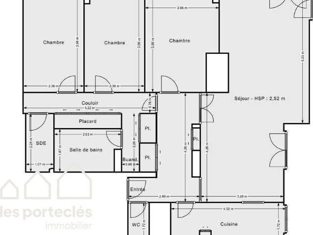 Appartement 5 pièces 90 m²
