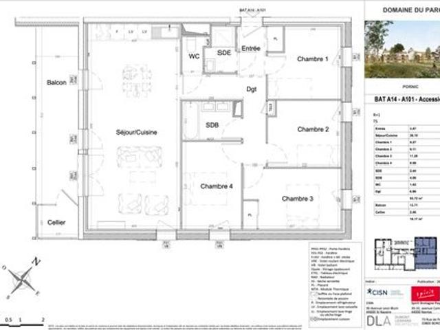Appartement 5 pièces 94 m²