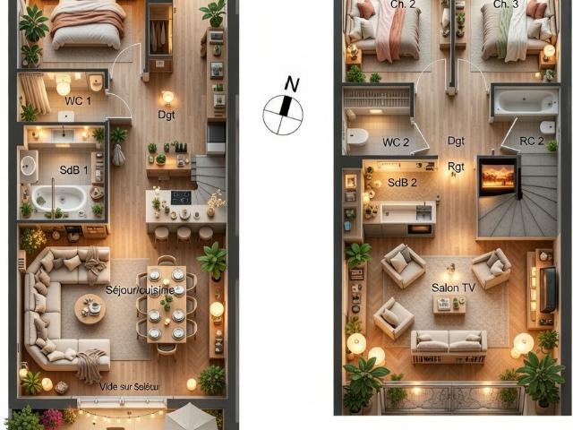 Appartement 5 pièces 95 m²
