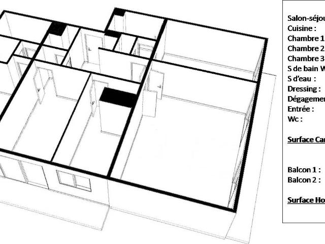Appartement 5 pièces 110 m²