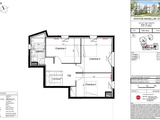 Appartement 5 pièces 114 m²