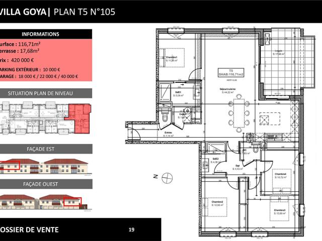 Appartement 5 pièces 117 m²