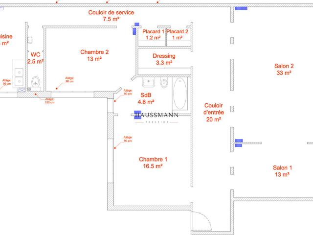 Appartement 5 pièces 128 m²