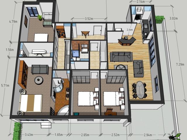 Appartement 5 pièces 133 m²