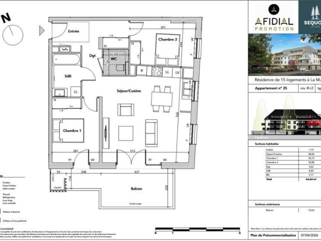 Appartement 66 m2 La Mure