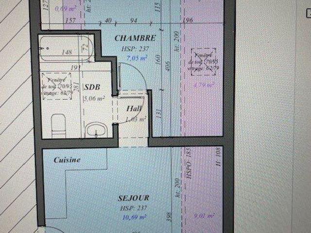 Appartement 1 chambre lumineux