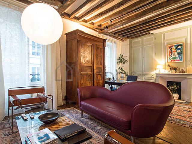 Appartement 1 chambre meublé avec concierge et local à vélos Saint Paul Paris 4°