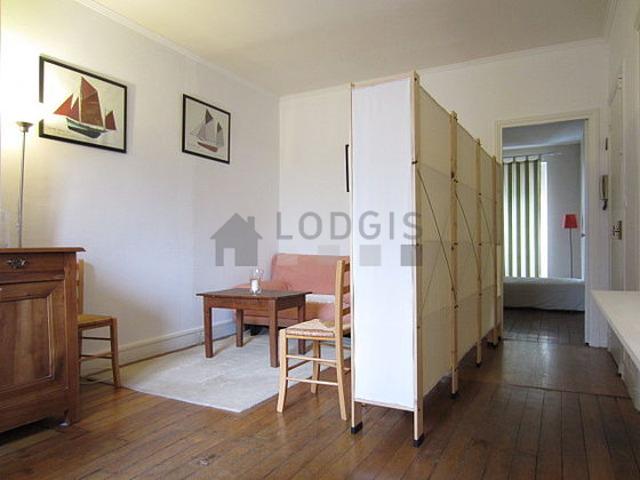 Appartement 1 chambre meublé avec cheminée Auteuil Paris 16°