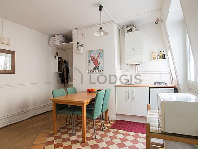 Appartement 1 chambre meublé avec cheminée et concierge Monceau Paris 8°