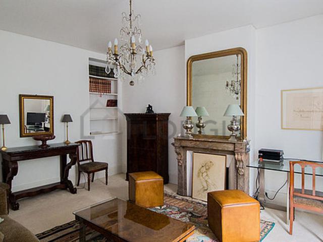 Appartement 1 chambre meublé avec cheminée et concierge Paris 16°