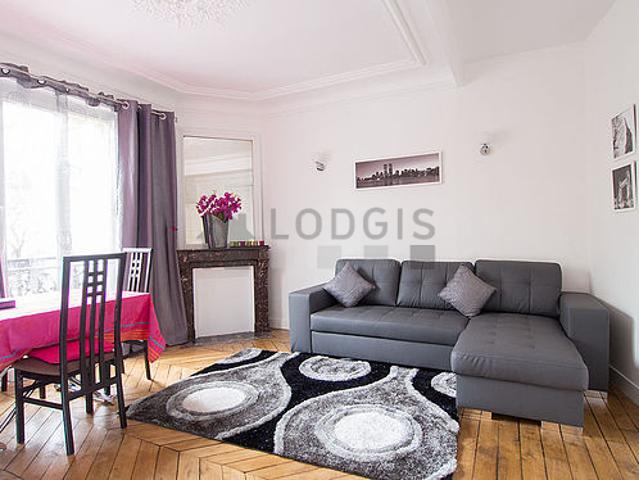 Appartement 1 chambre meublé avec ascenseur, cheminée et concierge Auteuil Paris 16°