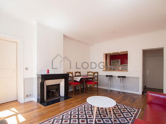 Appartement 1 chambre meublé avec ascenseur et cheminée Paris 15°
