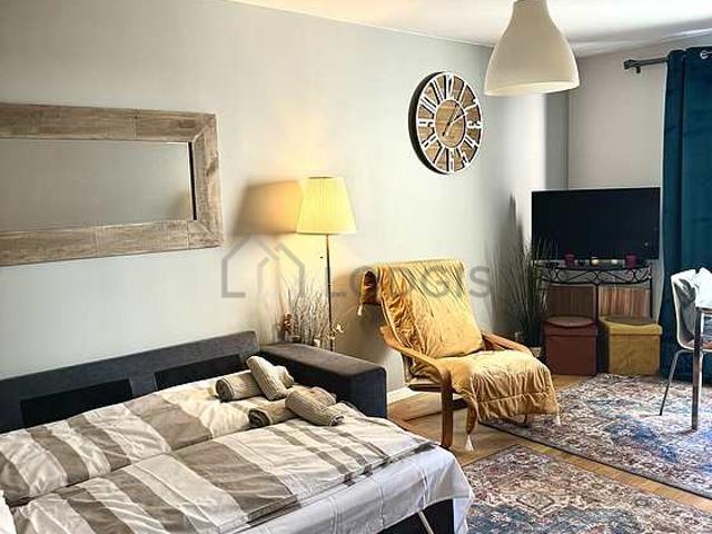 Appartement 1 chambre meublé avec terrasse, ascenseur et concierge Buttes Chaumont Paris 19°
