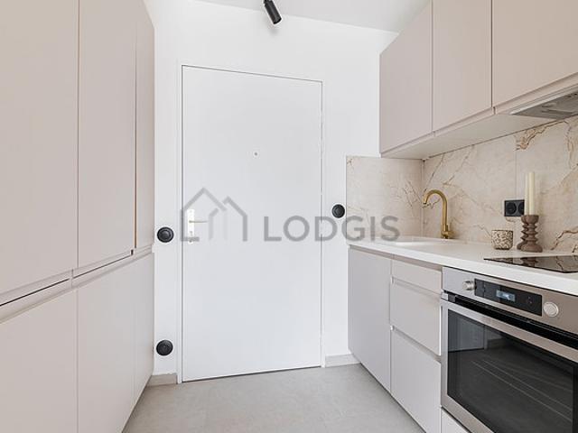 Appartement 1 chambre meublé avec terrasse, ascenseur et local à vélos La Villette Paris 19°