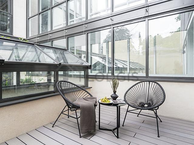 Appartement 1 chambre meublé avec terrasse et ascenseur Père Lachaise Paris 20°