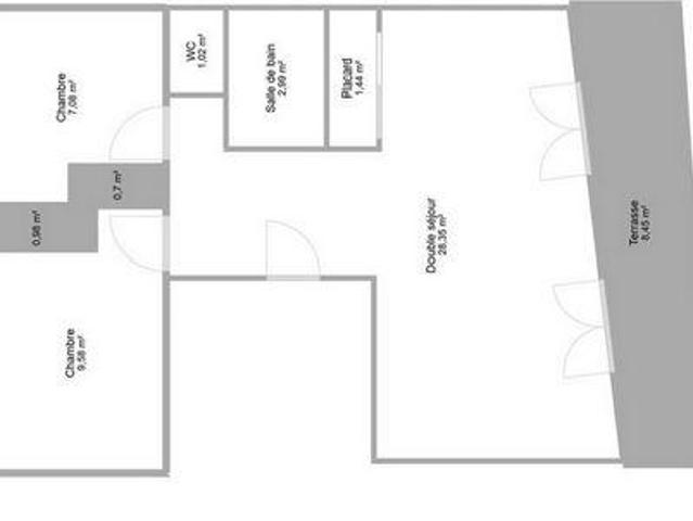 Appartement 1 chambres, Sainte Rhône 01150 DLS105170816