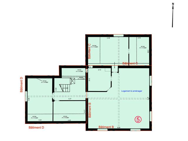 Appartement 1 pièce 140 m²