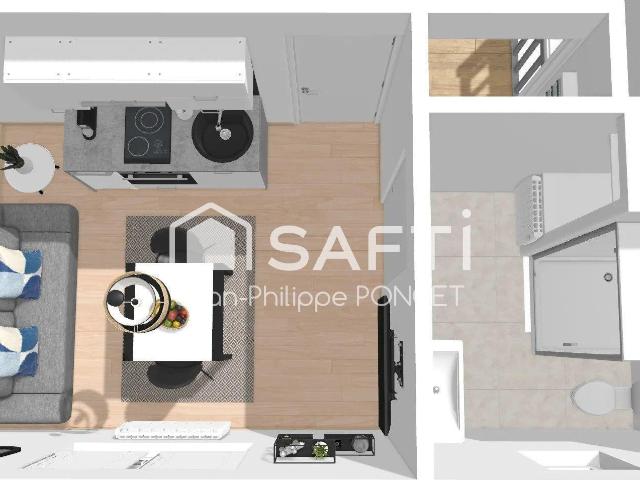 Appartement 1 pièce 15 m²