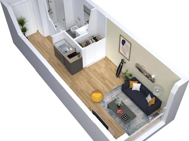 Appartement 1 pièce 16 m2