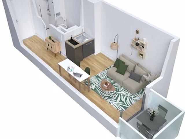 Appartement 1 pièce 17 m2