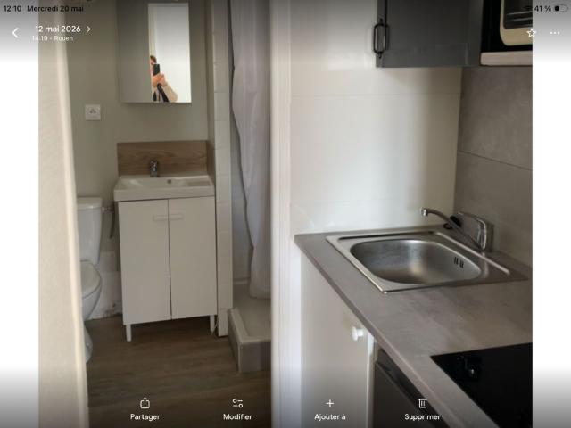 Appartement 1 pièce, 19 m² à louer à Rouen 76000