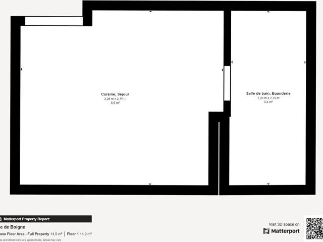 Appartement 1 pièce, 12 m² à louer à Chambéry 73000