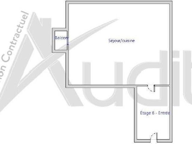 Appartement 1 pièce 13 m²