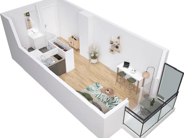Appartement 1 pièce 24 m2