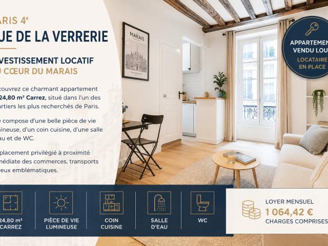 Appartement 1 pièce 25 m²