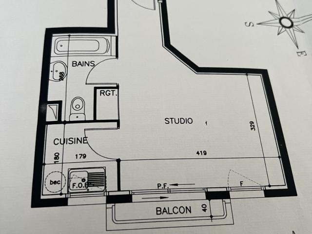 Appartement 1 pièce 26 m²