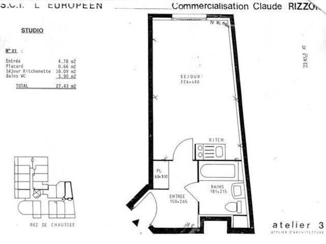 Appartement 1 pièce, 27 m² à louer à Metz 57000