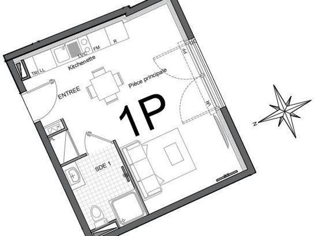 Appartement 1 pièce 28 m²