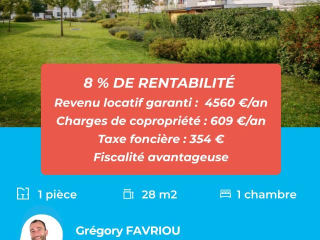 Appartement 1 pièce 28 m²