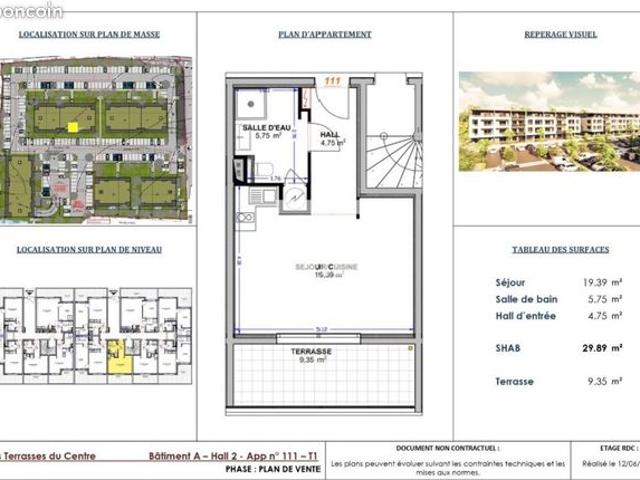 Appartement 1 pièce 29 m²