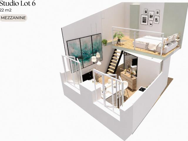 Appartement 1 pièce 22 m²