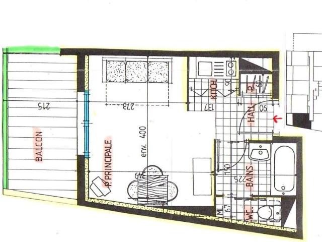 Appartement 1 pièce, 22 m² à louer à Clermont Ferrand 63000