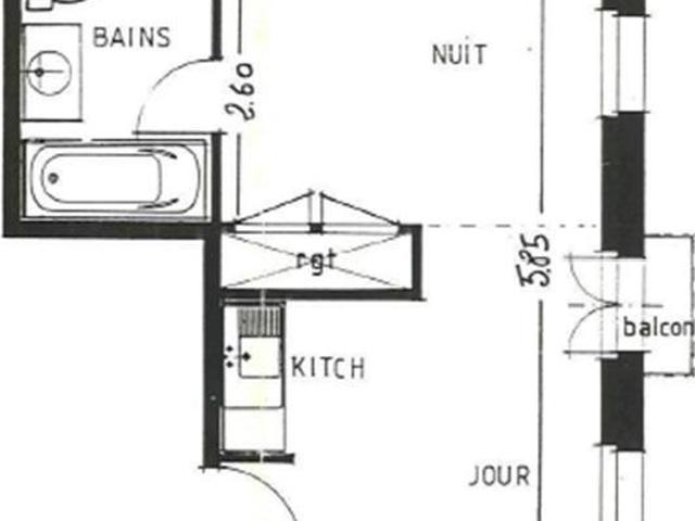 Appartement 1 pièce 23 m²