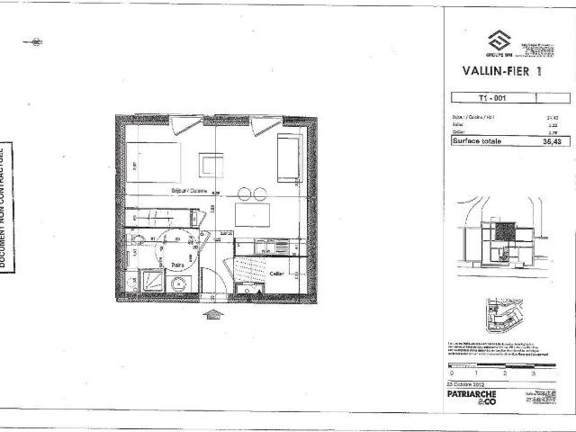 Appartement 1 pièce 35 m²