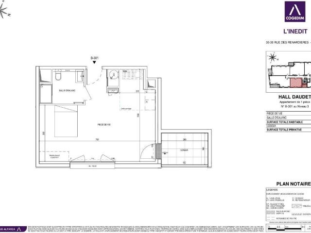 Appartement 1 pièce 36 m²