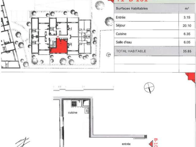 Appartement 1 pièce 36 m²