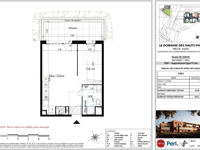 Appartement 1 pièce, 37 m² à louer à Fréjus 83600