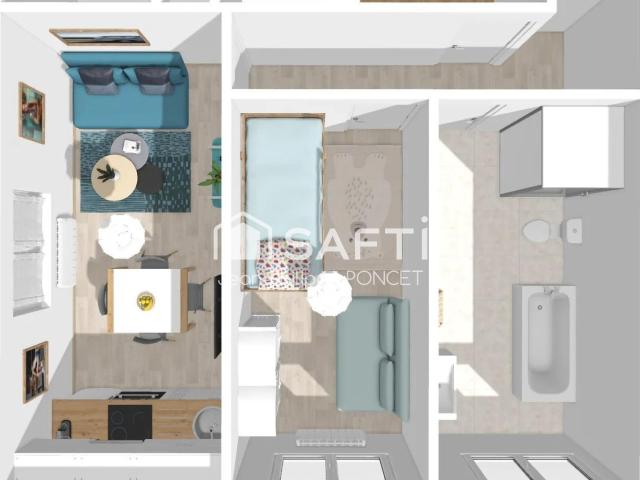 Appartement 1 pièce 30 m²