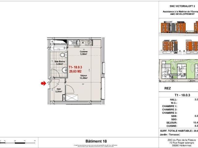 Appartement 1 pièce 30 m²