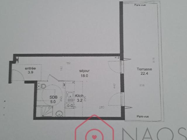 Appartement 1 pièce 30 m²