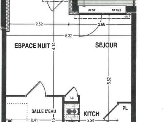 Appartement 1 pièce 30 m²