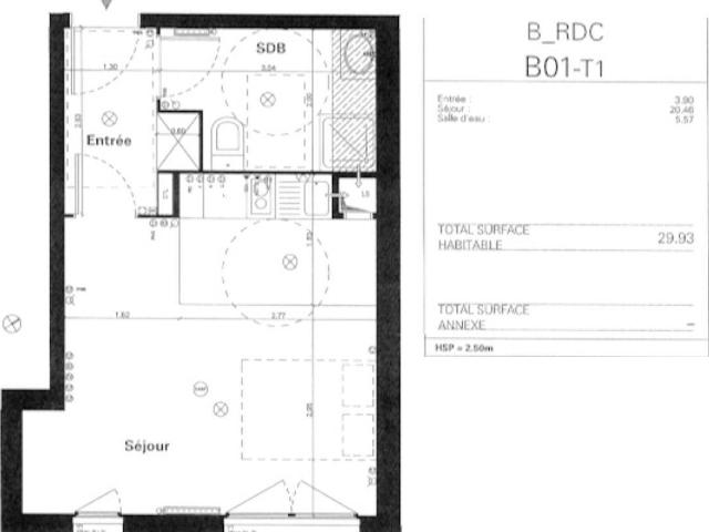 Appartement 1 pièce 30 m²