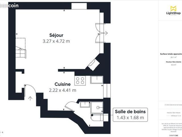 Appartement 1 pièce 30 m²