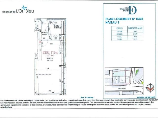 Appartement 1 pièce 32 m²