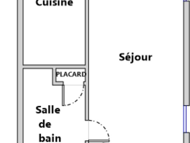 Appartement 1 pièce 33 m²